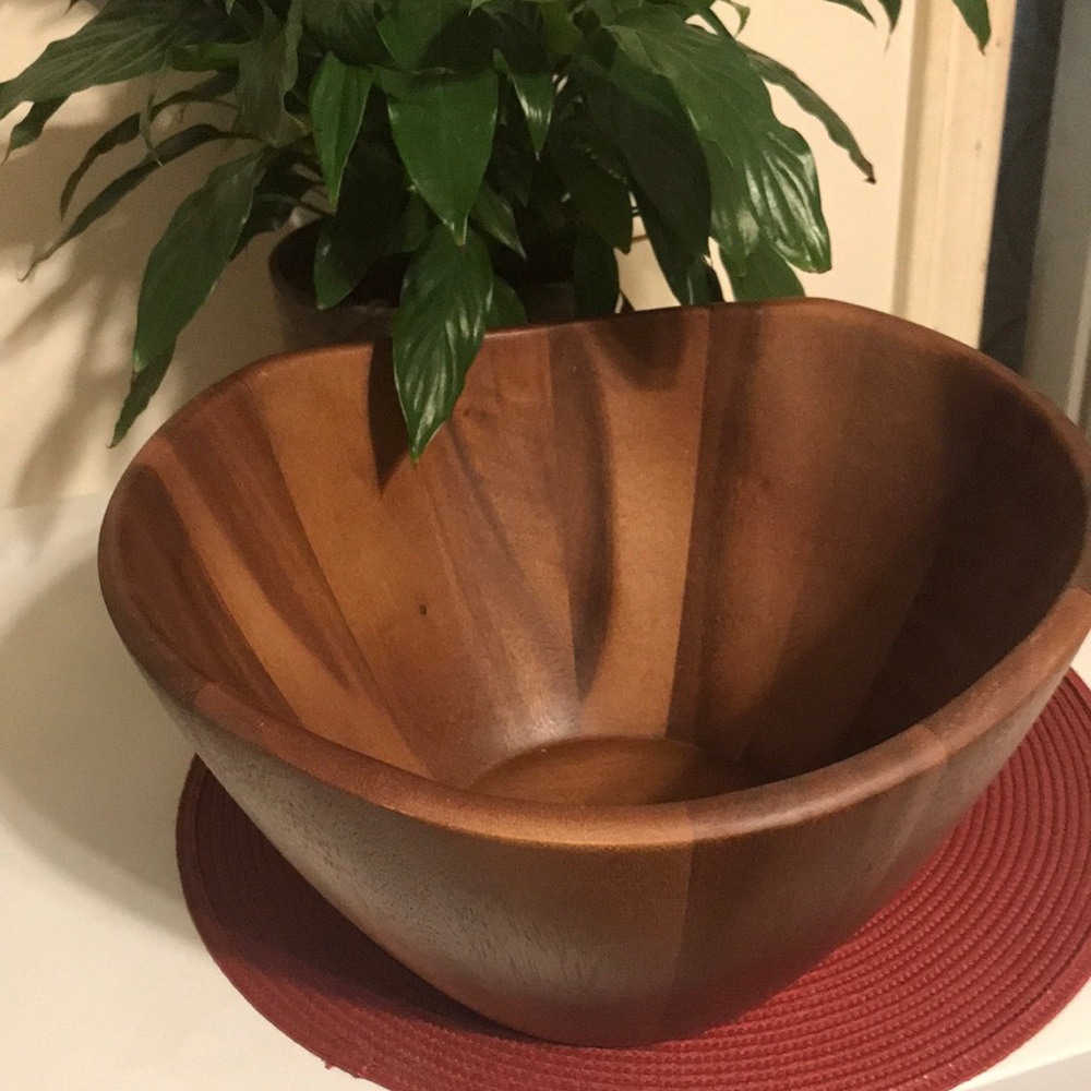Large wooden bowl